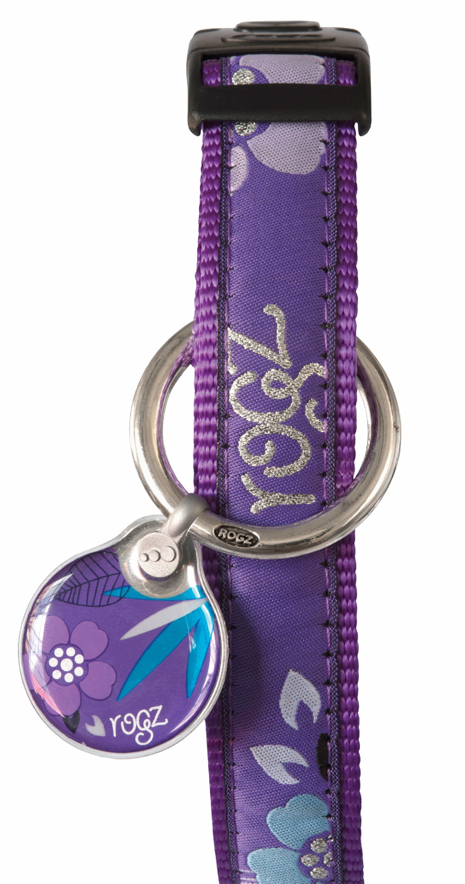 Rogz Адресник пластиковый большой Фиолетовый лес (INSTANT ID TAG LARGE) IDR34CH 0,015 кг 48571
