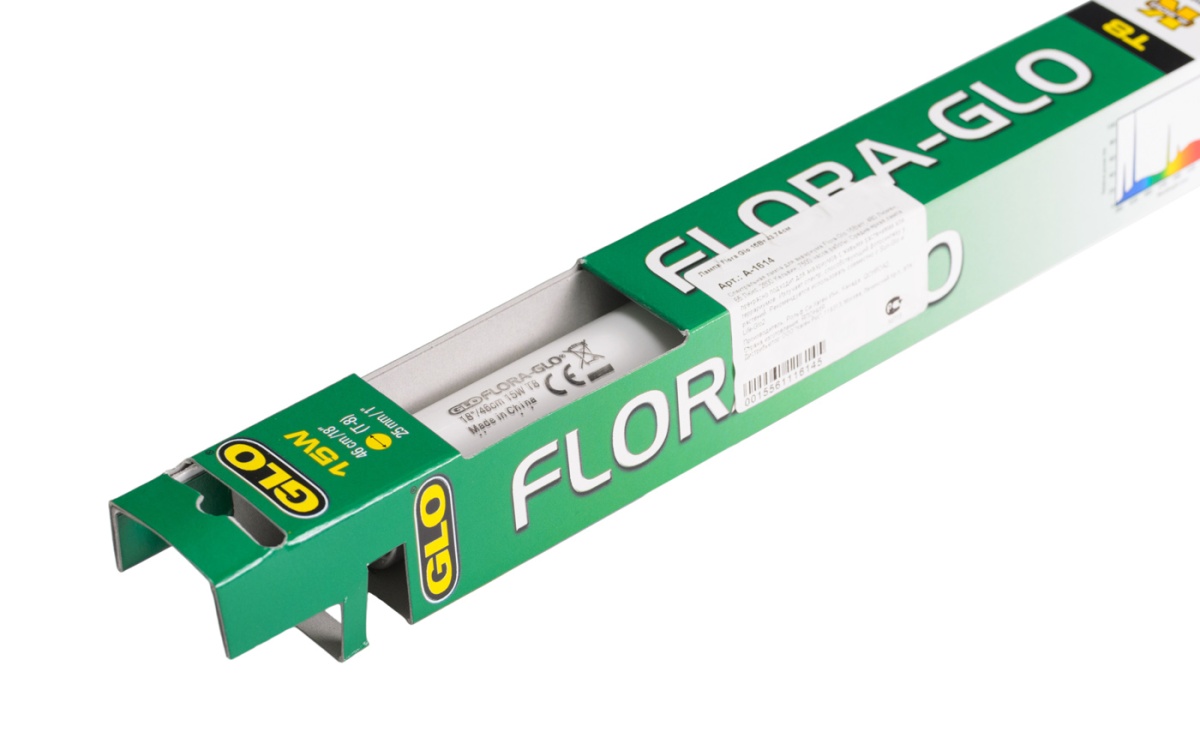 Лампа HAGEN FLORA GLO 20 Bт 58,98 см Т8, для аквариумов с растениями 