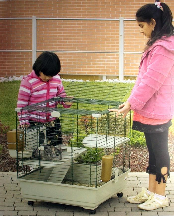  Клетка CHINCHILLA 62Q KITд/шиншилл с аксс., 62х62х72 см, зел./беж., 2027106200928