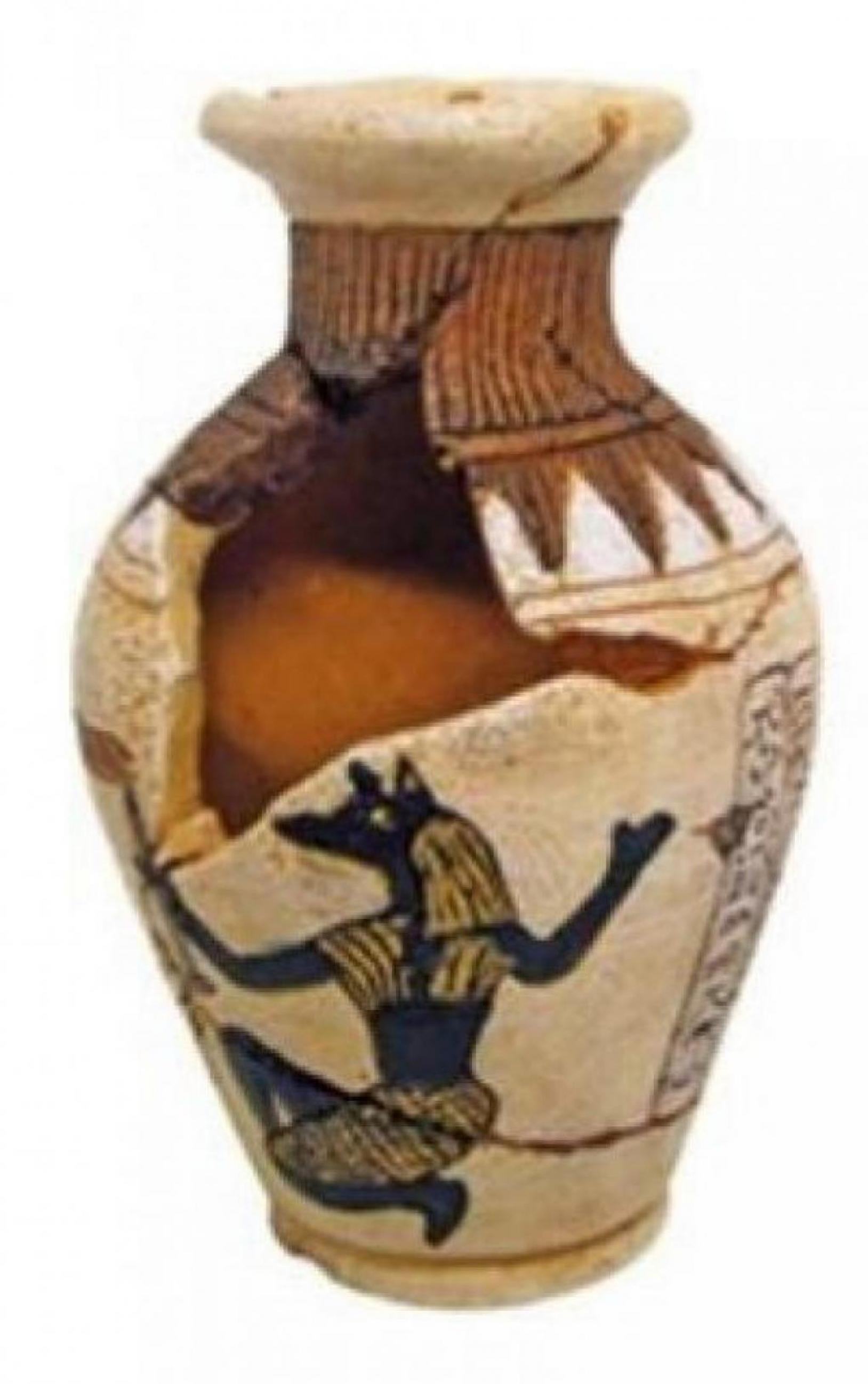 Декор Египетская амфора с дырой, 8,8х8,8х13,7 см, A8111584