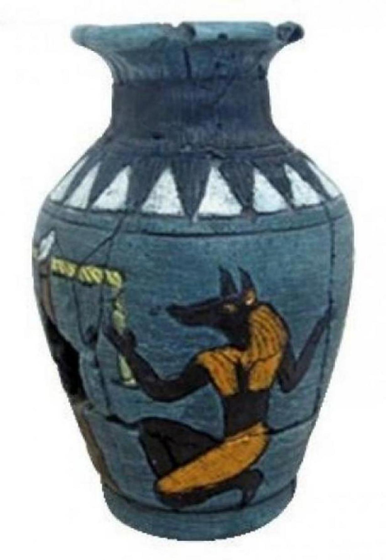 Декор Египетская ваза Анубис, 11,5х11,5х17,8 см, A8111589