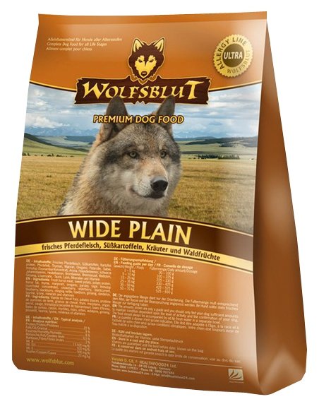 Wolfsblut Корм Wide Plain (Широкая равнина для взрослых собак) 15 кг, WBP15