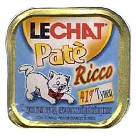 Lechat влажный корм для взрослых кошек всех пород, с океанической рыбой и рисом 100 гр