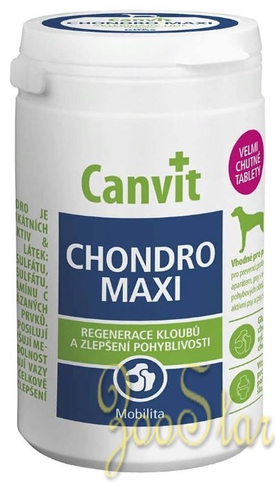 Canvit ВИА Витамины с глюкозамином и хондроитином д/суставов и связок, 0,5таб.-10кг (Сhondro Maxi), 1 кг, 14980
