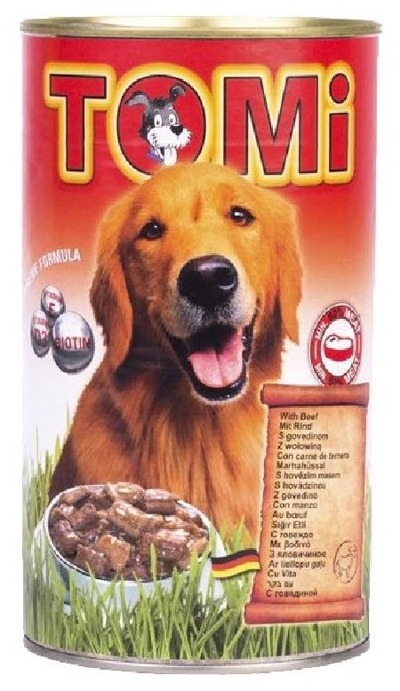 [133.001]  TOMI консервы для собак 1200г с говядиной    , 133.001