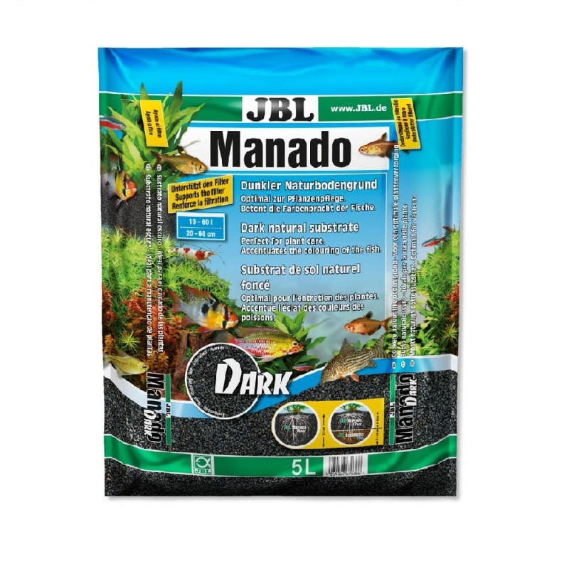 [282.6703600] JBL Manado DARK - Темный натуральный субстрат для аквариумов, 5 л, 282.6703600