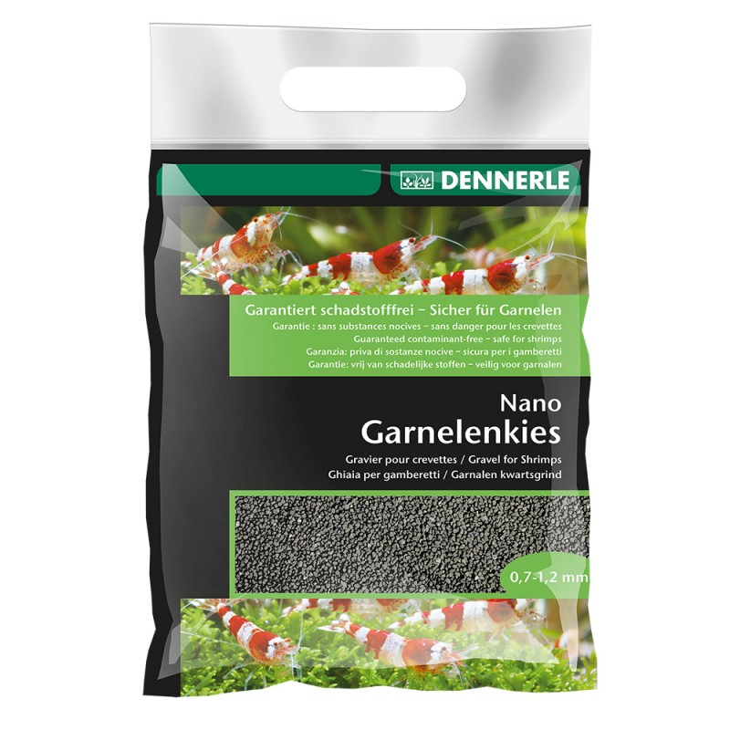 [281.5857]  Dennerle Nano Garnelenkies - Грунт для мини-акв. , цвет Arkansas grеу, 0,7-1,2 мм., 2 кг