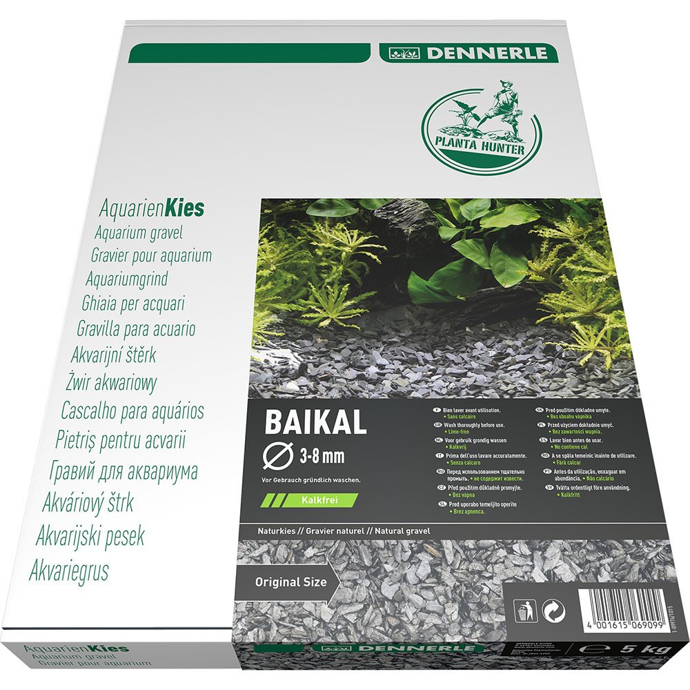 [281.6909]  Dennerle Nature Gravel PlantaHunter Baikal 3-8 - Натуральный гравий д/аквариумов, 3-8 мм, 5 кг, 281.6909