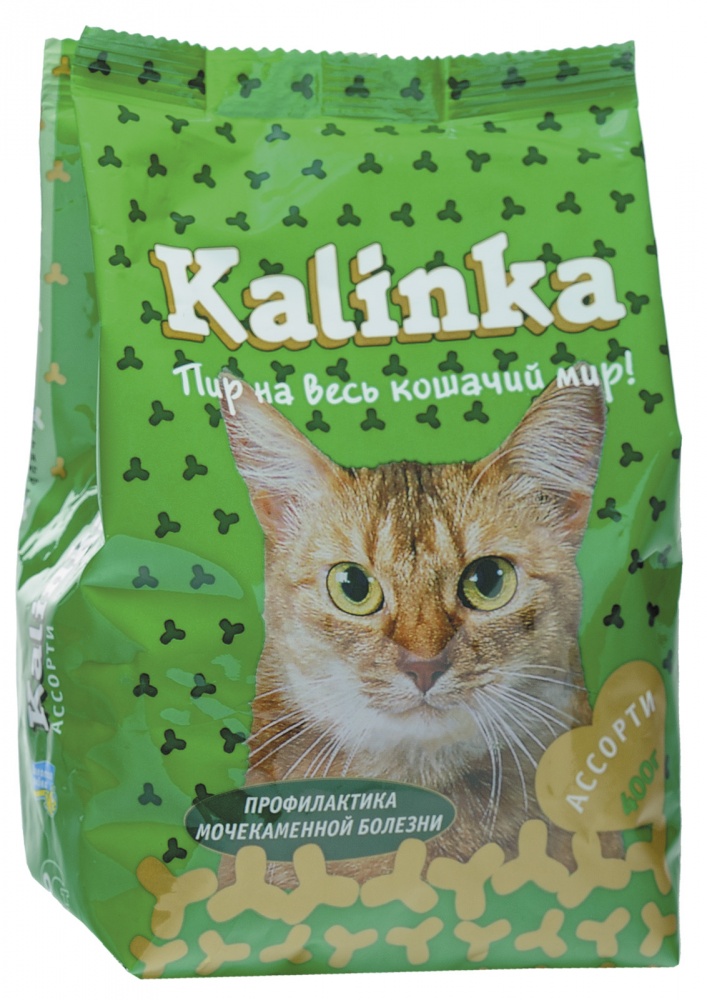 Kalinka корм для кошек Ассорти 400гр 1/20, ZR0402