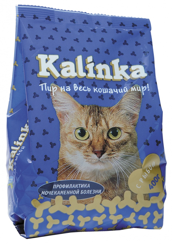 Kalinka корм для кошек Рыба 400гр 1/20, ZR0403