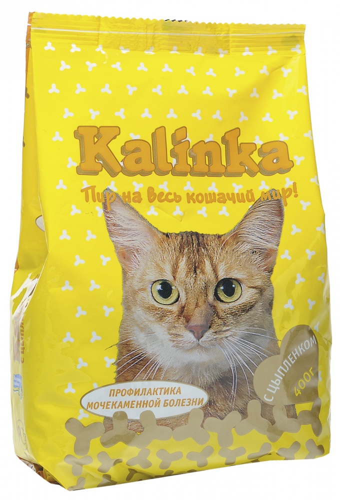 Kalinka корм для кошек Цыпленок 400гр 1/20, ZR0404