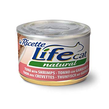         [94458]      Lifecat tuna with shrimps 150g - консервы для кошек тунец с креветками в бульоне 150 гр. 1/24, 94458