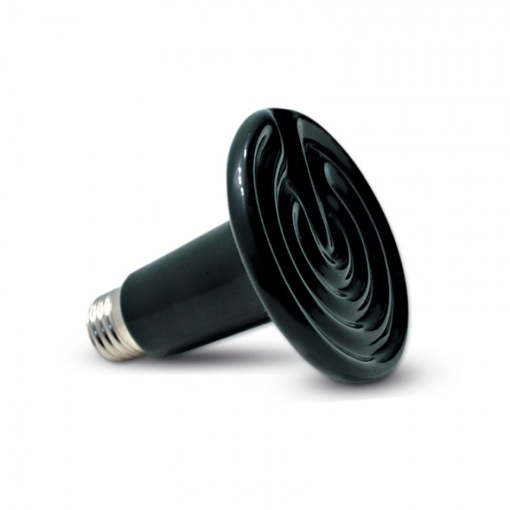 DL180050 Лампа керамическая плоская черная 50w