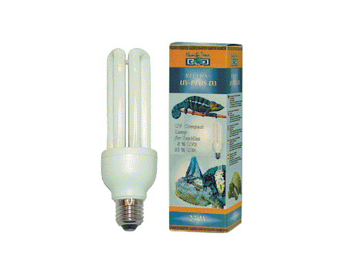 Лампа  д/ террар. УФ Replux UV-Plus D3, 30%  УФ-А/10%УФ-В, 23 Вт, цоколь Е 27, NT-1632