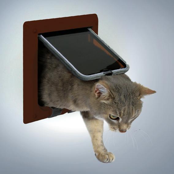 Trixie ВИА Дверца для кошки (15,8х14,7см) коричневая 38623, 0,32 кг, 16943