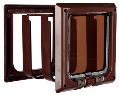 Trixie ВИА Дверца для кошки (15,8 х 14,7 см), с 4 функциями, коричневая 38643, 0,56 кг, 35430