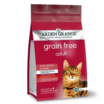 Arden Grange Корм для взрослых кошек беззерновой с курицей и картофелем (Adult Cat Chicken Potato) AG612289, 2,000 кг