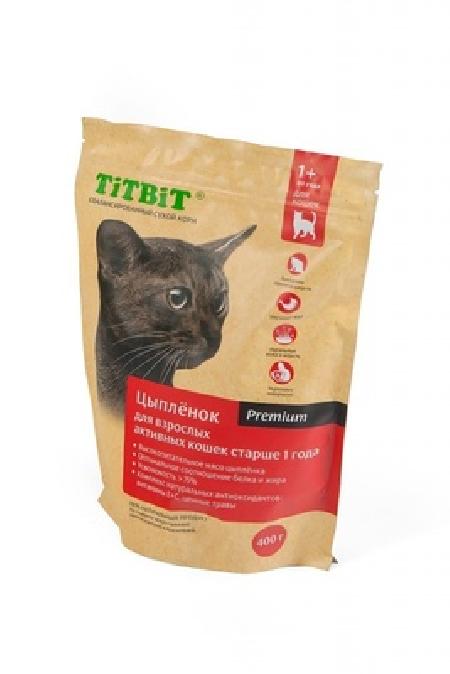 TiTBiT ВИА Сухой корм для активных кошек с цыпленком (9192) 1,500 кг 25478