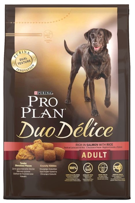 Purina Pro Plan ВИА Для  взрослых собак с лососем и рисом (DUO DELICE) 12202611 0,700 кг 15134