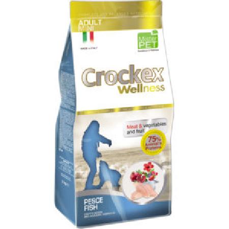 CROCKEX Wellness корм для взрослых собак средних и крупных пород, рыба с рисом 12 кг