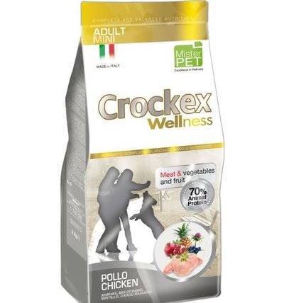 CROCKEX Wellness корм для взрослых собак малых пород, курица с рисом 7,5 кг