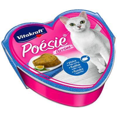 Vitakraft  POESIE консервы  85 гр для кошек камбала в яйце террин 1х15 31338