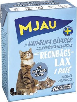 Mjau влажный корм для кошек всех пород и возрастов, радужная форель 380 гр