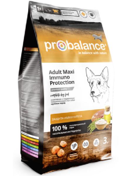 Probalance Сухой корм для взрослых собак крупных пород  укрепление и поддержание иммунитета 44 PB 677 3 кг 54866
