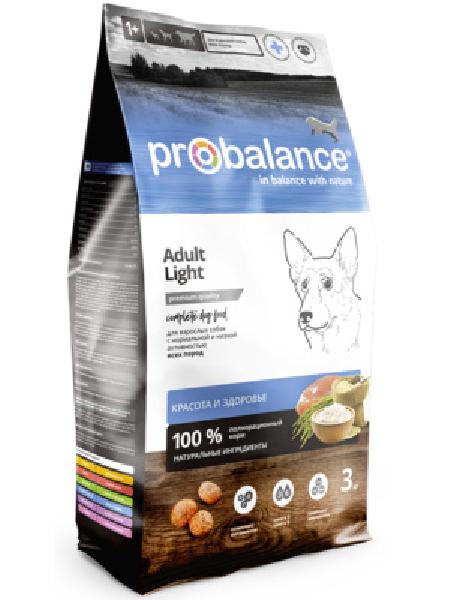 Probalance Сухой корм для собак всех пород с нормальной и низкой активностью красота и здоровье 52 PB 142 15 кг 54880