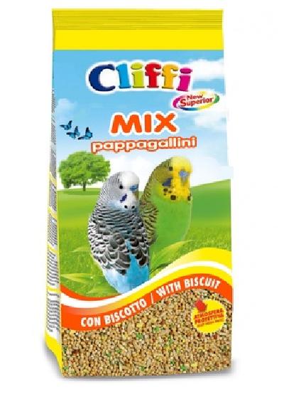 Cliffi (Италия) Смесь отборных семян для волнистых попугаев с бисквитом (Superior Mix Pappagallini with Biscuit) PCOA121, 1,000 кг