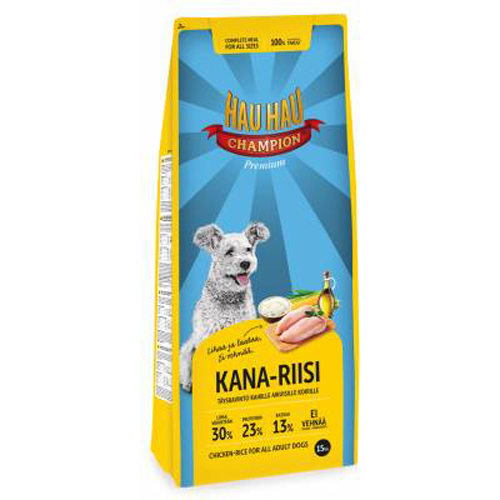         [79595]  Hau-Hau Champion Chicken- Rice Puppy 6 кг - полнорационный корм для щенков всех пород курица с рисом  6 кг, 79595