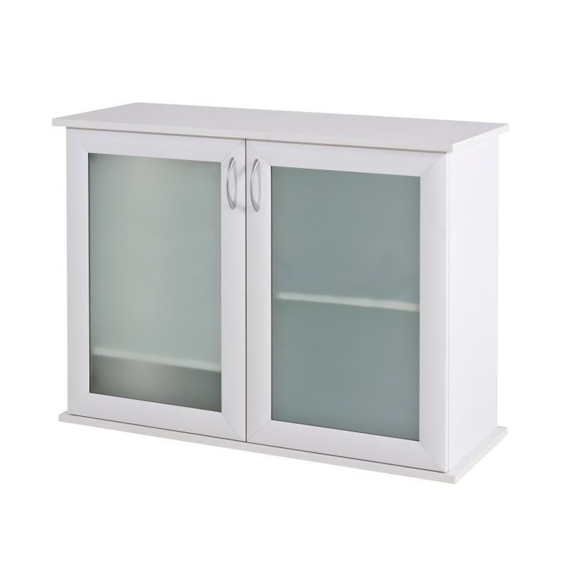 Подставка AquaPlus 150 (151*51*71 см) две дверки МДФ со стеклом, белое дерево, в коробке, подходит для модели аквариума LUX П450