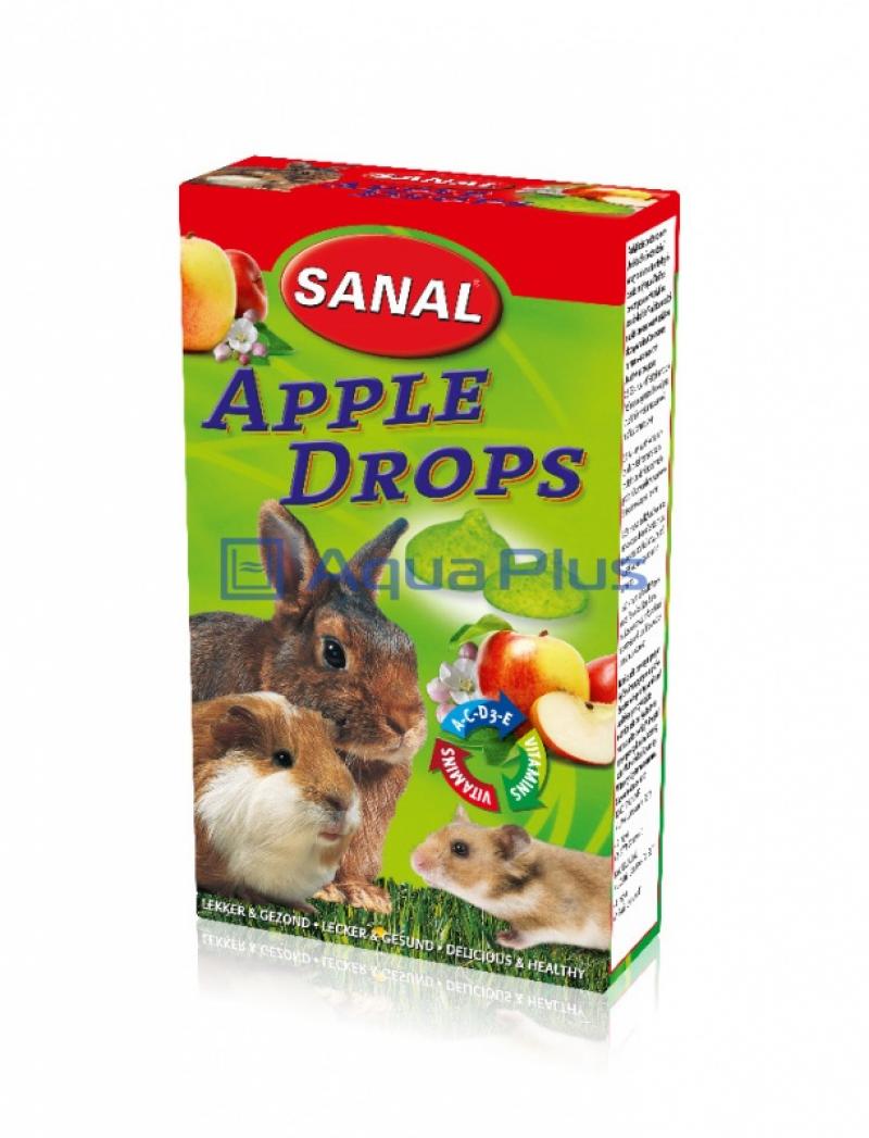 Витаминное лакомство для грызунов SANAL SK7600 APPLE DROPS 45 г, дропсы со вкусом яблока, 760003, 11001001190