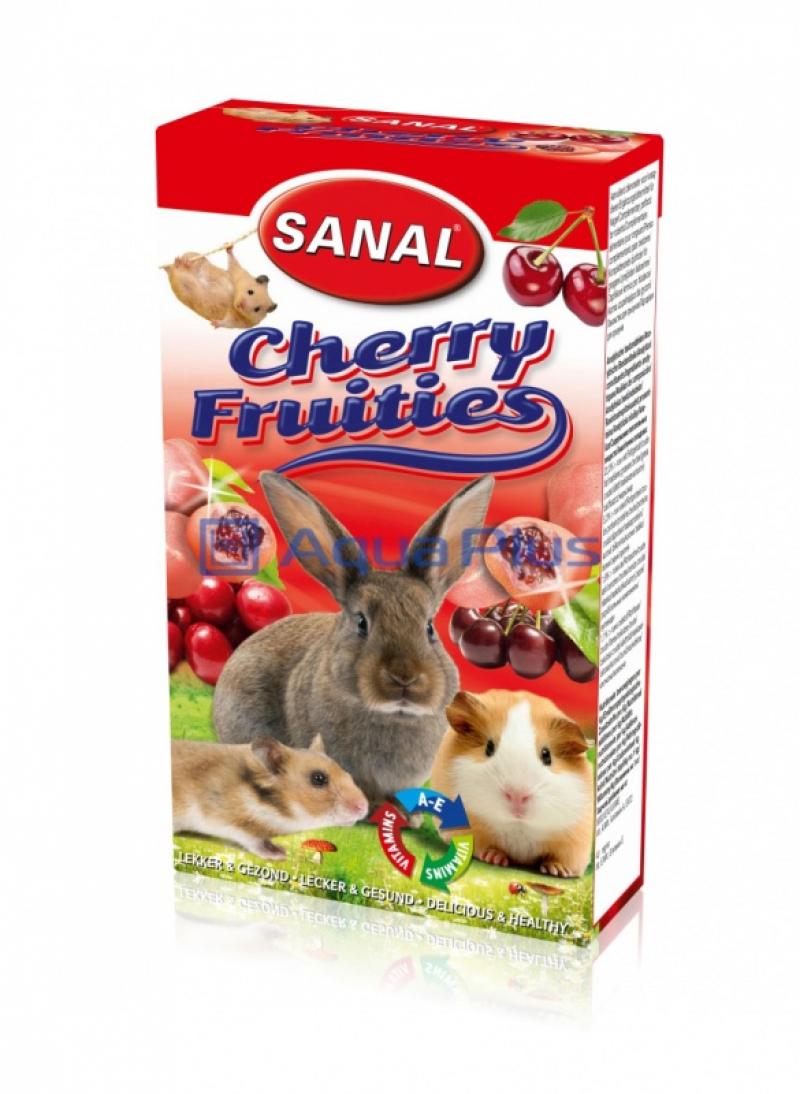 Витаминное лакомство для грызунов SANAL SK7712 CHERRY FRUITIES 50г, конфеты с вишневой начинкой, 771207, 13001001190