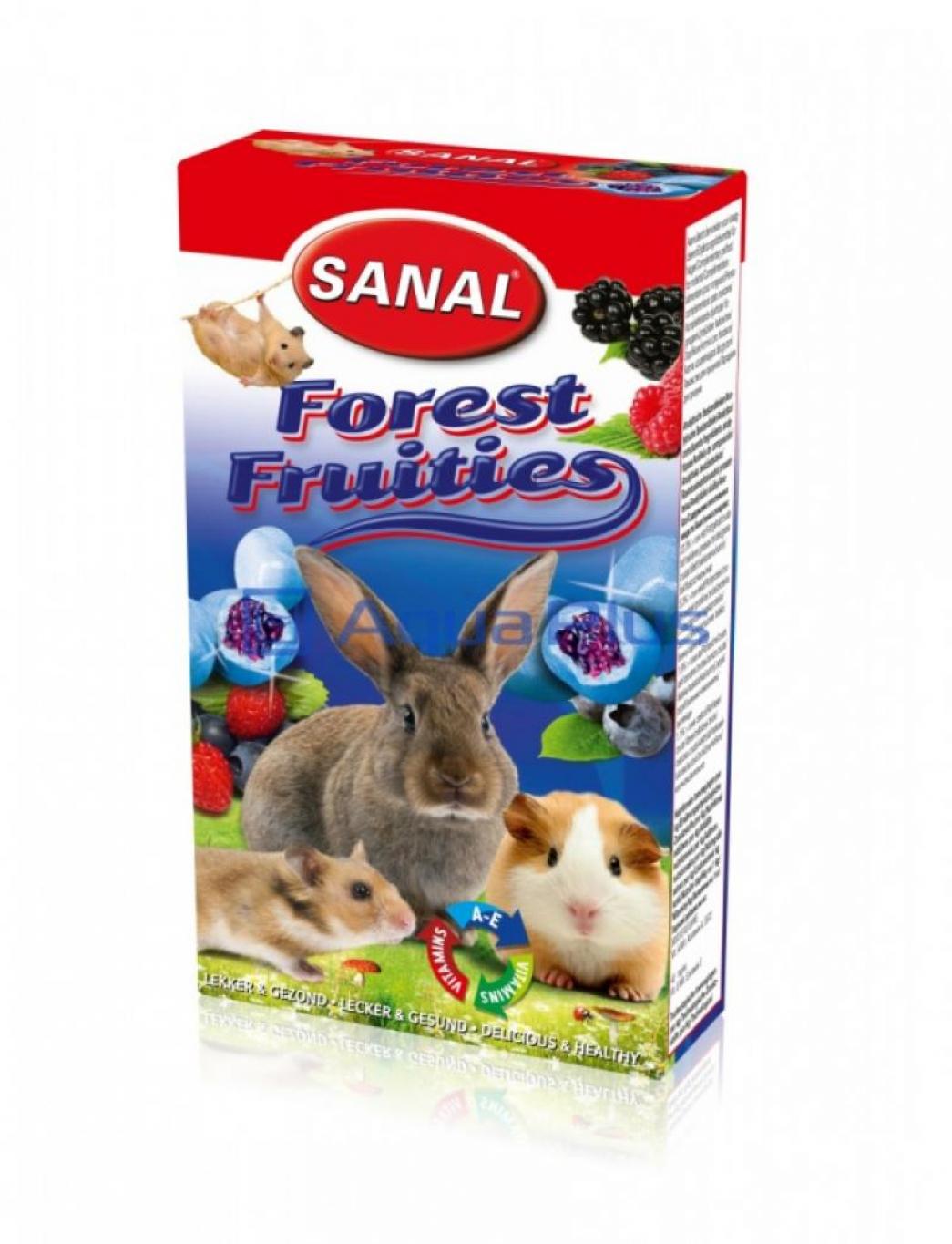 Витаминное лакомство для грызунов SANAL SK7713 FOREST FRUITIES 50г, конфеты с начинкой из лесных ягод, 771306