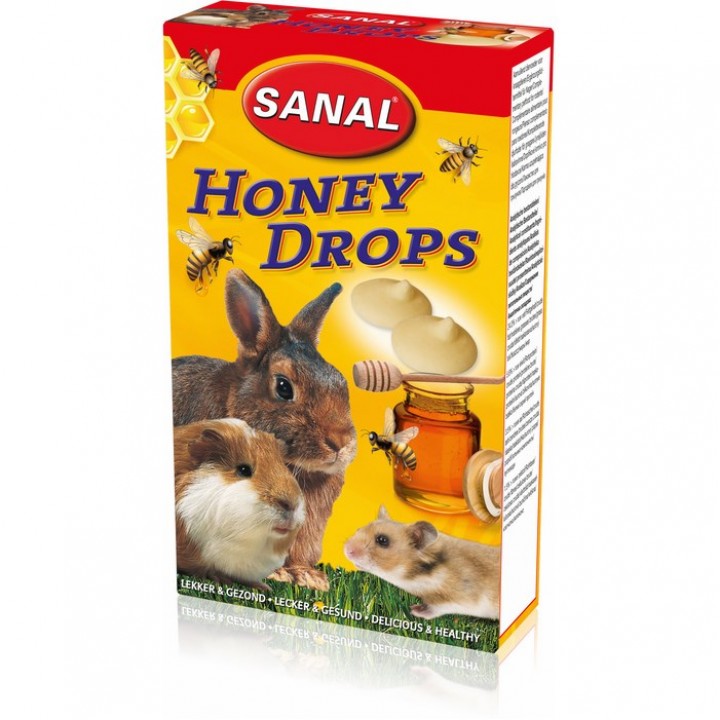 Sanal Дропсы вкус мёда лакомство для грызунов 45 гр, 9001001190
