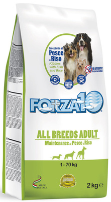 Forza10 ВИА Сухой корм для взрослых собак всех пород из рыбы и риса 01350020, 15,000 кг, 21001001199