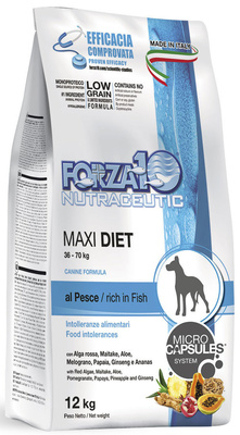 Forza 10 корм для взрослых собак крупных пород при аллергии и пищевой непереносимости, рыба 12 кг