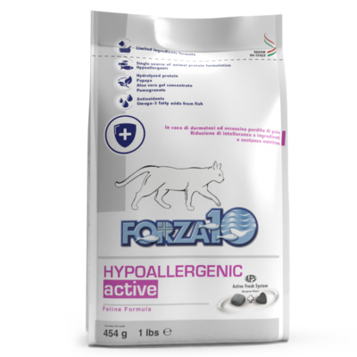 Forza10 виа! Диетический корм Hypoallergenic для кошек 0216454 | Hypoallergenic Active  0,454 кг 37824