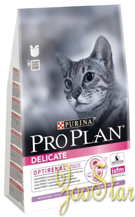 Pro Plan корм для котят всех пород, чувствительное пищеварение, индейка 1,9 кг (1,5+400)