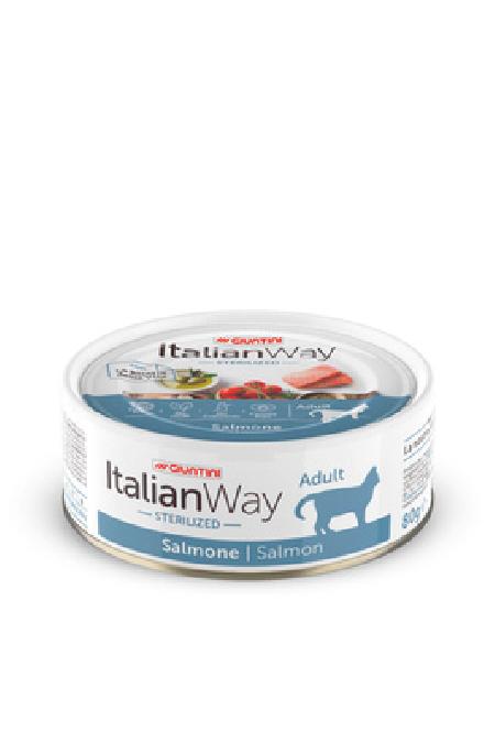 Italian Way Консервы Консервы для стерилизованных кошек с лососем (ITALIAN WAY WET CAT STERILIZED SALMON) UITWA03192 | Sterilized Salmon  Herrings, 0,08 кг , 7001001254