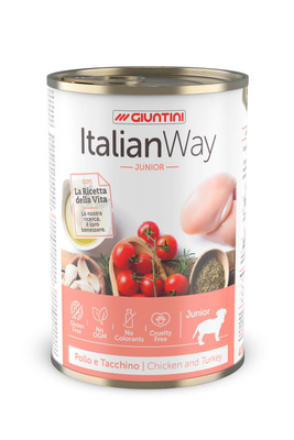 Italian Way Консервы Консервы для щенков мясное ассорти с томатами и рисом (ITALIAN WAY WET DOG JUNIOR) UITWA05360 0,150 кг 36570