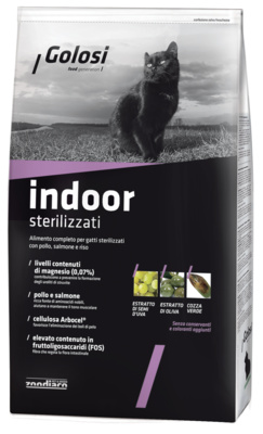 Golosi  Сухой корм для кошек Индор Стерилизат ZGD27657 | Indoor Sterilizzati, 0,4 кг 