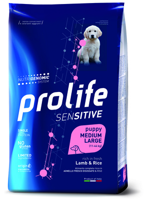 Prolife Сухой корм для собак Sensitive Puppy MediumLarge Ягненок и Рис ZCD35157 | Sensitive Puppy MediumLarge, 2,5 кг 
