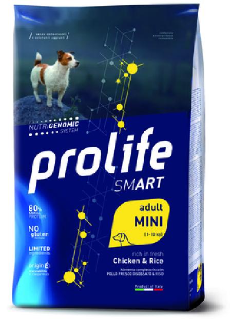 Prolife ВИА Сухой корм для собак Smart Adult Mini Курица и Рис ZCD34617, 0,6 кг, 42036
