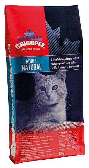 Chicopee корм для взрослых кошек всех пород, живущих в помещении, с птицей 2 кг