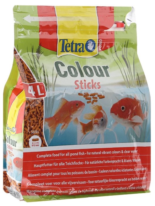 Корм для прудовых рыб Tetra Pond Colour Sticks 10 л, палочки для усиления окраса