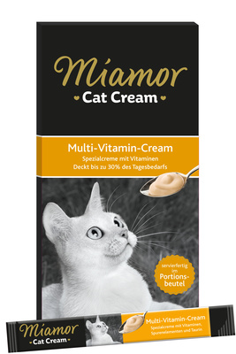 Miamor Влажный корм для кошек (кремовое лакомство) мультивитамин 74306, 0,090 кг, 43432