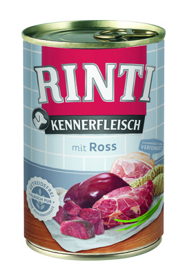 Rinti Влажный корм для собак с кониной (KENNERFLEISCH mit Ross) 91045, 0,400 кг