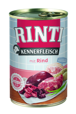 Rinti Влажный корм для собак  с говядиной (KENNERFLEISCH mit Rind)  91051, 0,400 кг, 12001001320